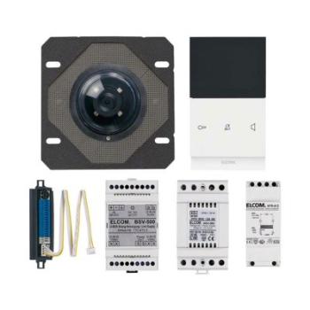 Video ELCOM Ein- und Zweifamilienpaket Color 2-Draht