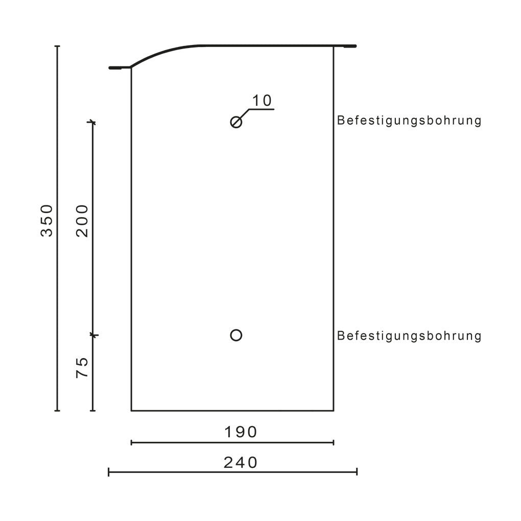 Briefkasten 09.1 (pulverbeschichtet in RAL 6005 Moosgrün)