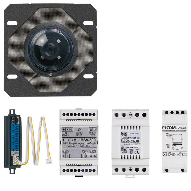 Video ELCOM Einfamilienpaket Color 2 Draht