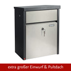 Durchwurfbriefkasten 13.9Z mit großem Einwurf