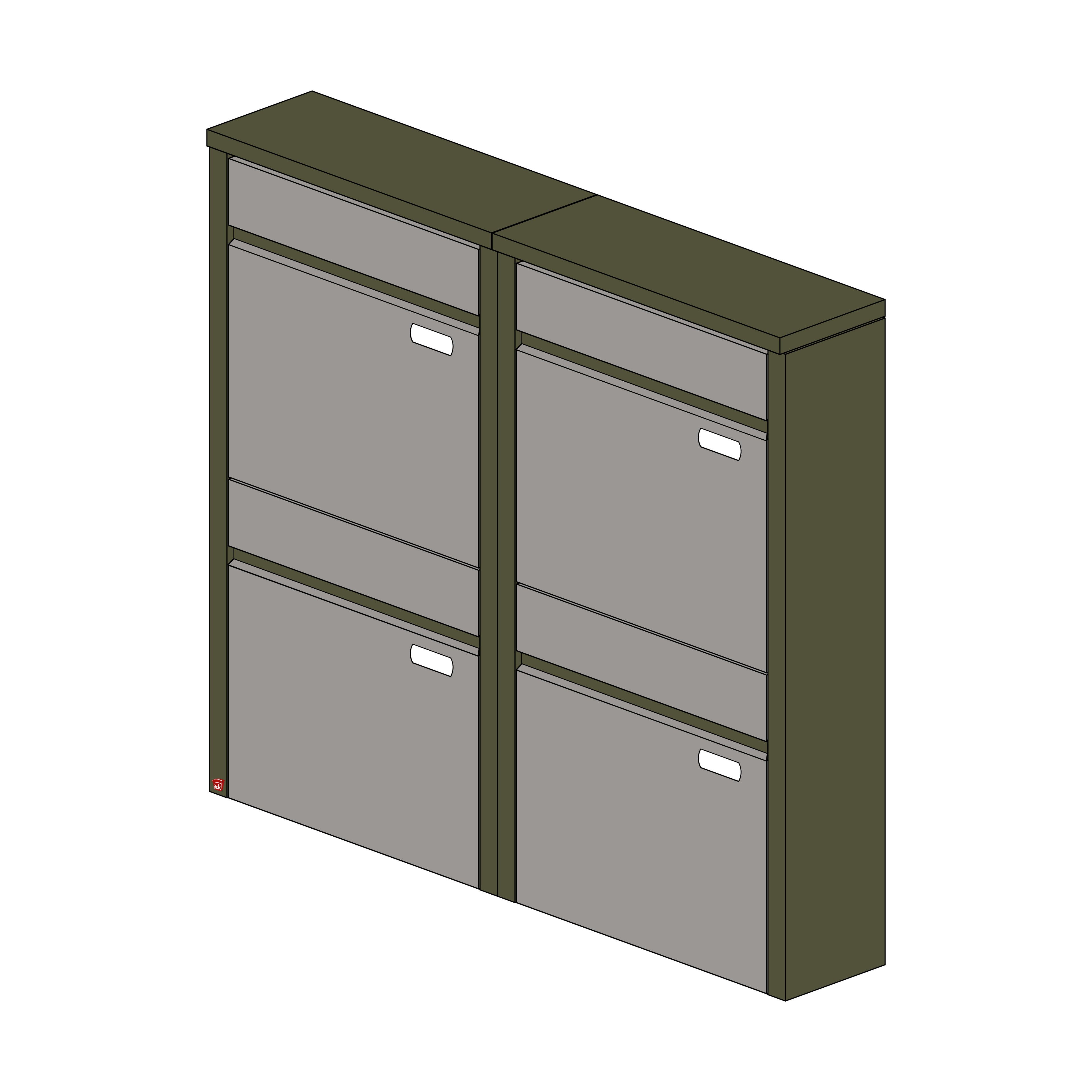 Briefkastenanlage 153.4Z Breitformat