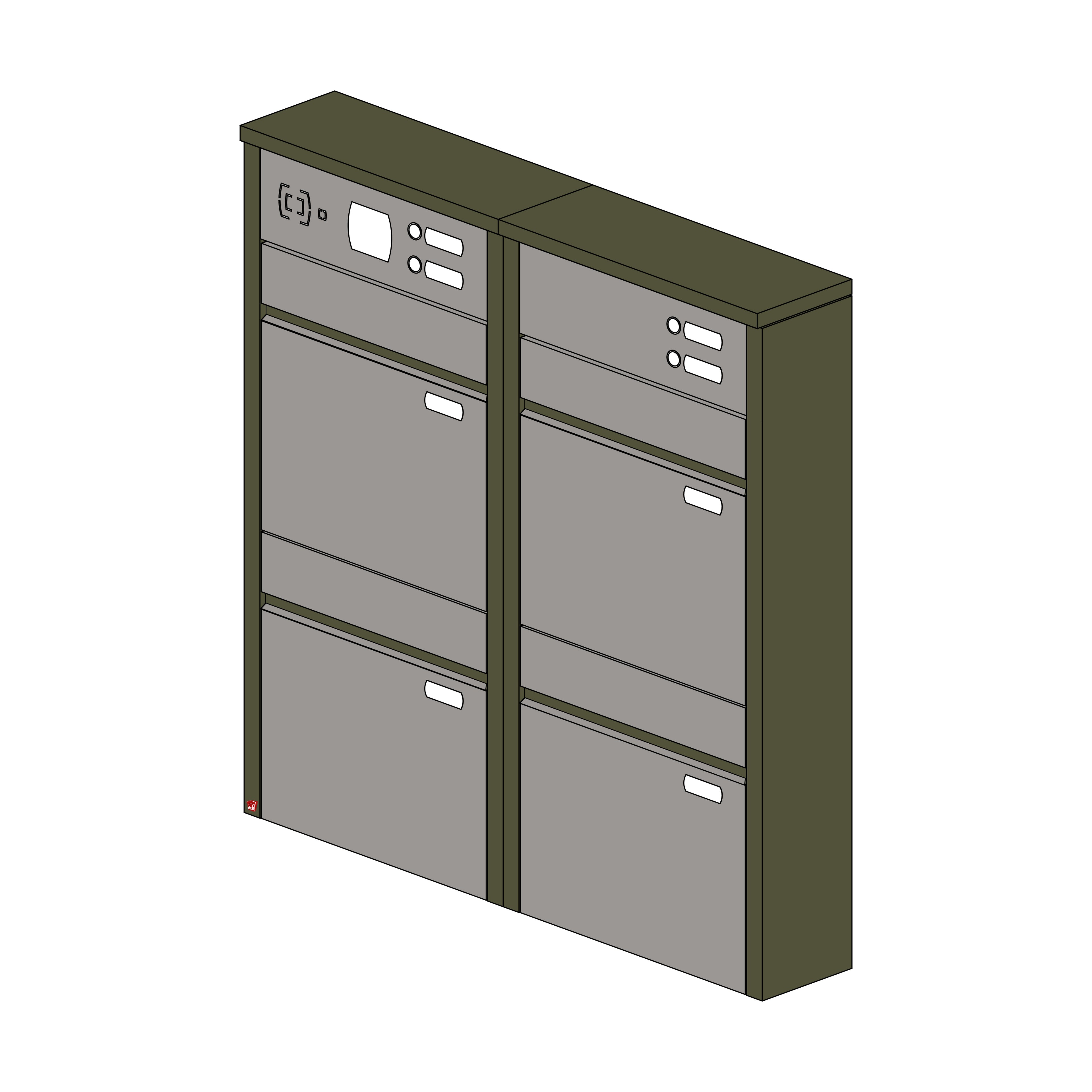 Briefkastenanlage 154.4Z Breitformat