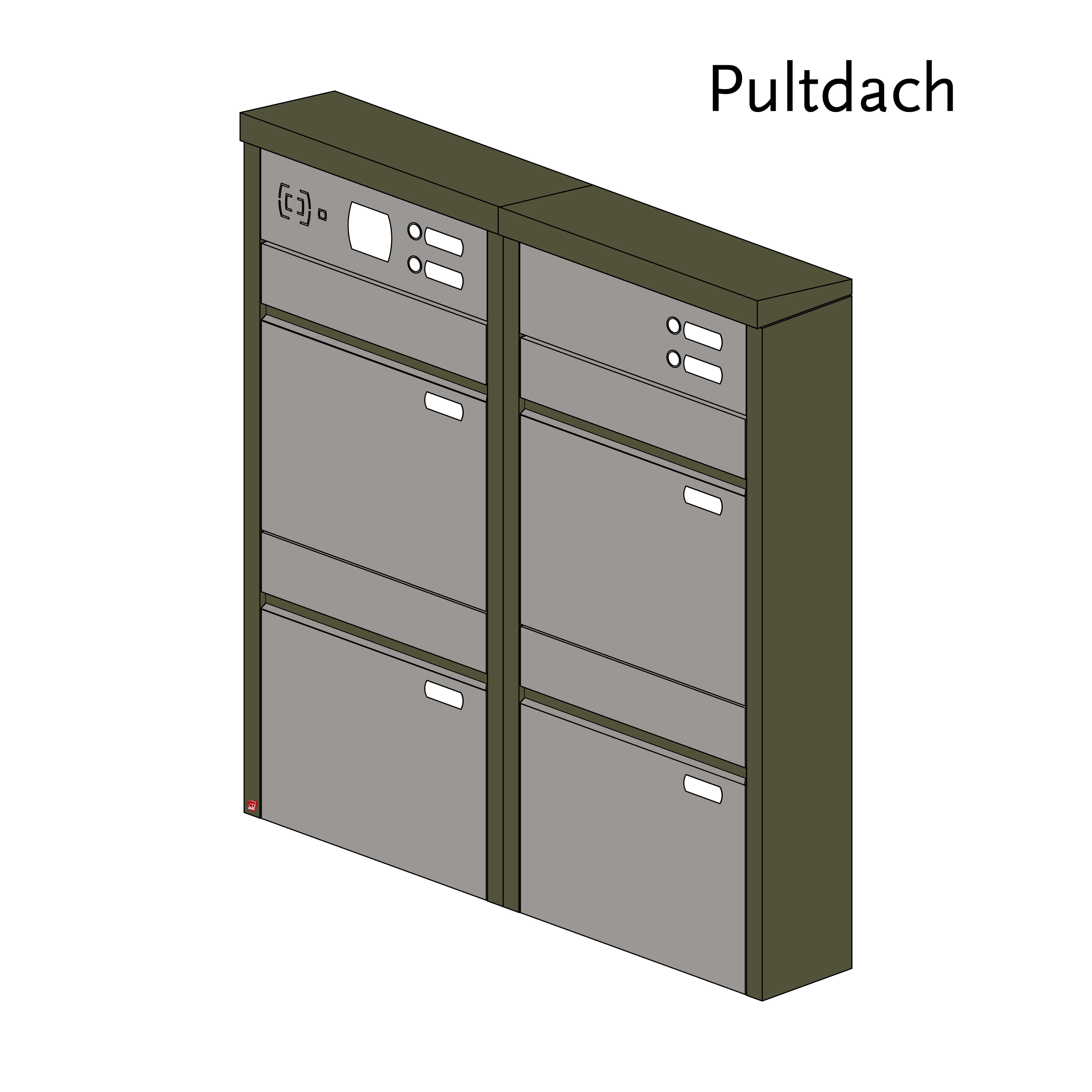 Briefkastenanlage 154.4Z Breitformat