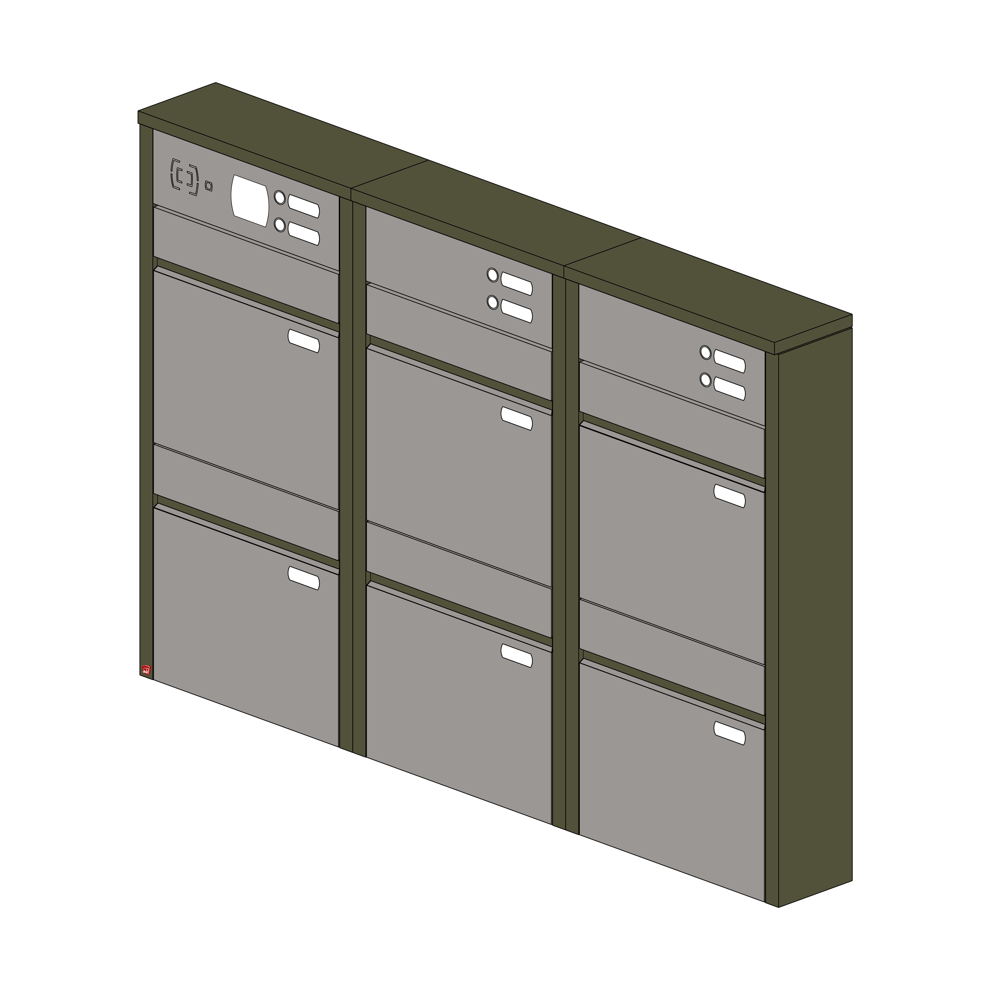 Briefkastenanlage 154.6Z Breitformat