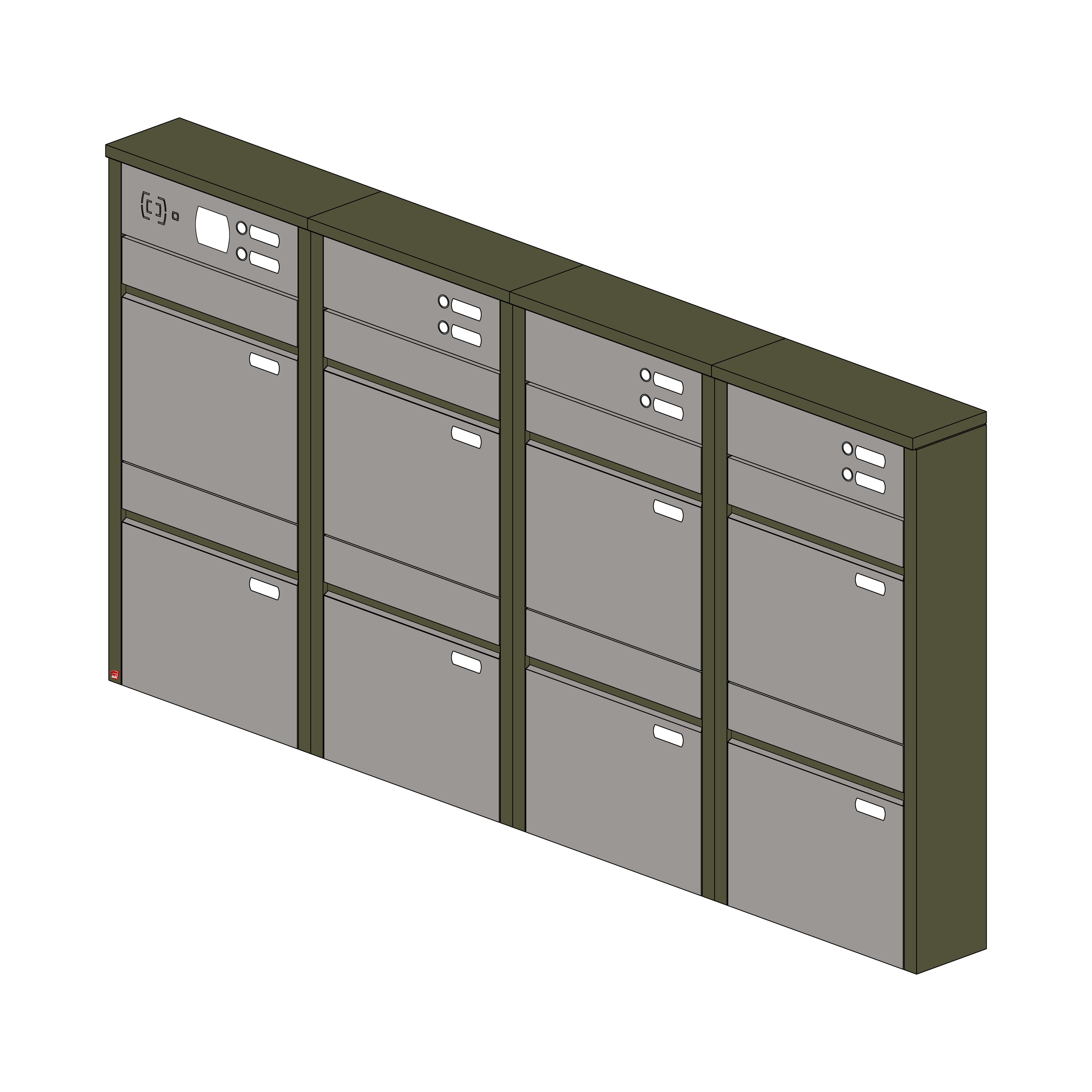 Briefkastenanlage 154.8Z Breitformat