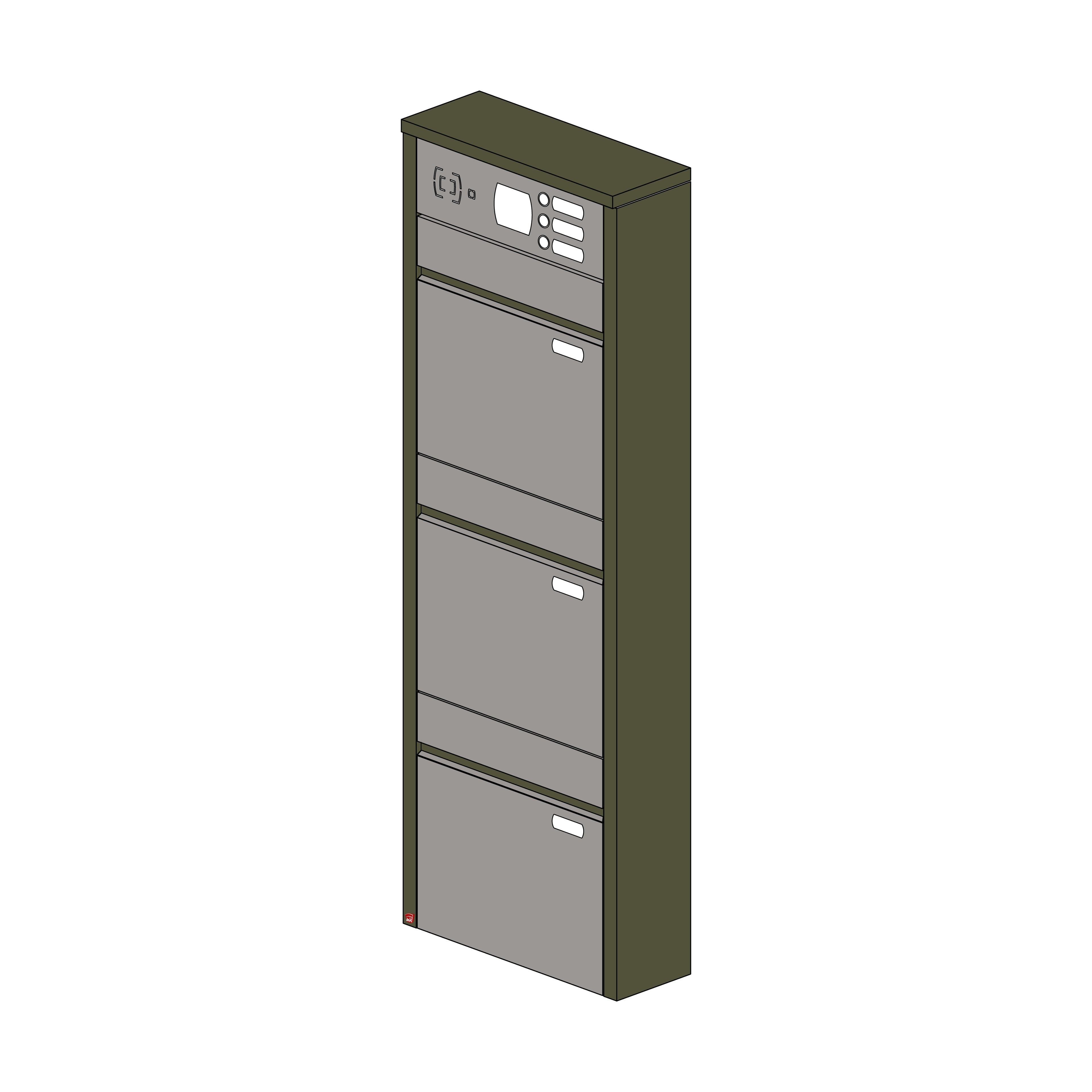 Briefkastenanlage 156.3Z Breitformat