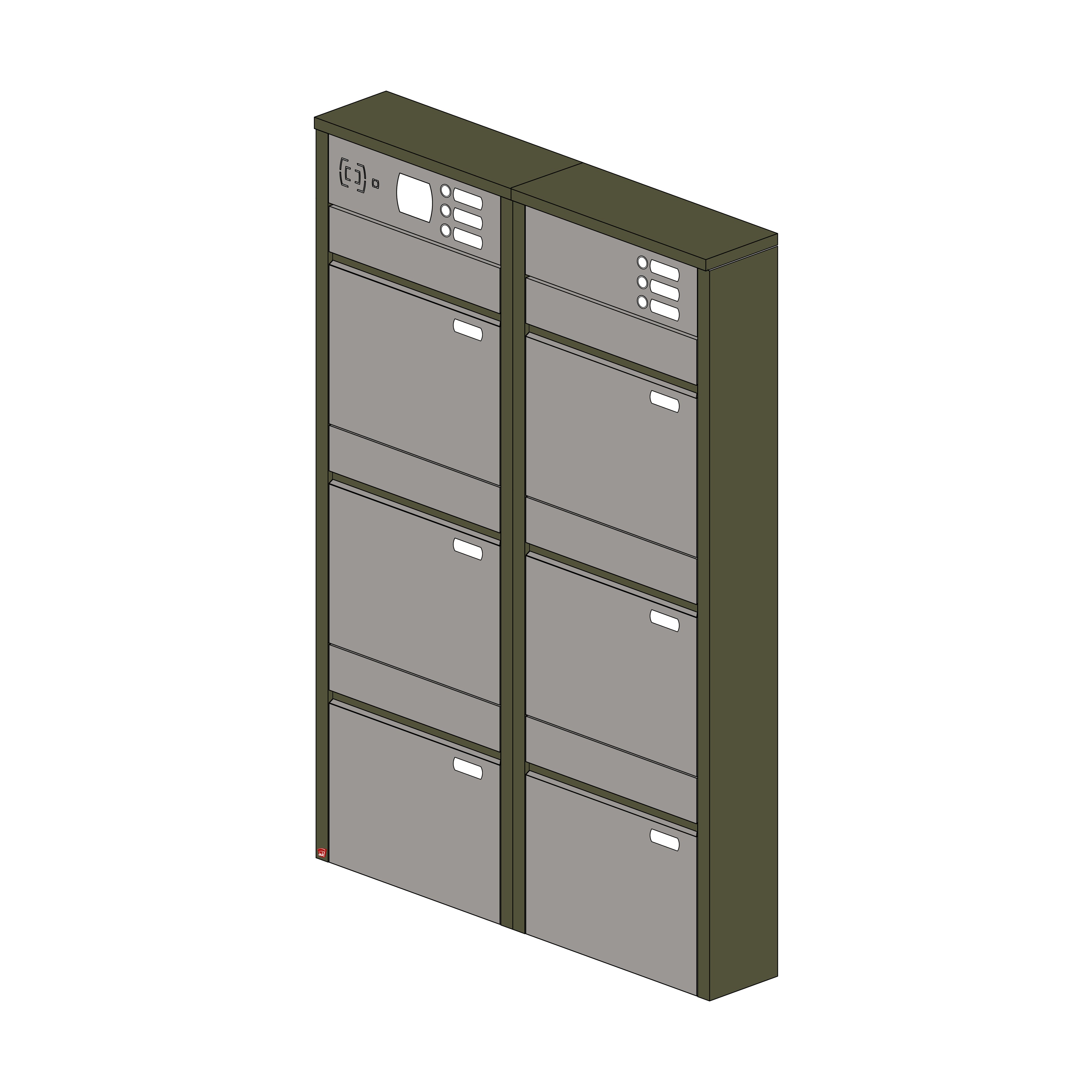 Briefkastenanlage 156.6Z Breitformat