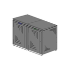Mülltonnenbox 240 L – DB703 Feinstruktur matt – 2-fach