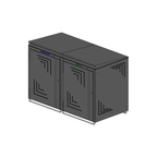 Mülltonnenbox 240 L – RAL 7016 Feinstruktur matt – 2-fach