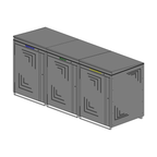 Mülltonnenbox 240 L – DB703 Feinstruktur matt – 3-fach