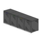 Mülltonnenbox 240 L – RAL 7016 Feinstruktur matt – 4-fach