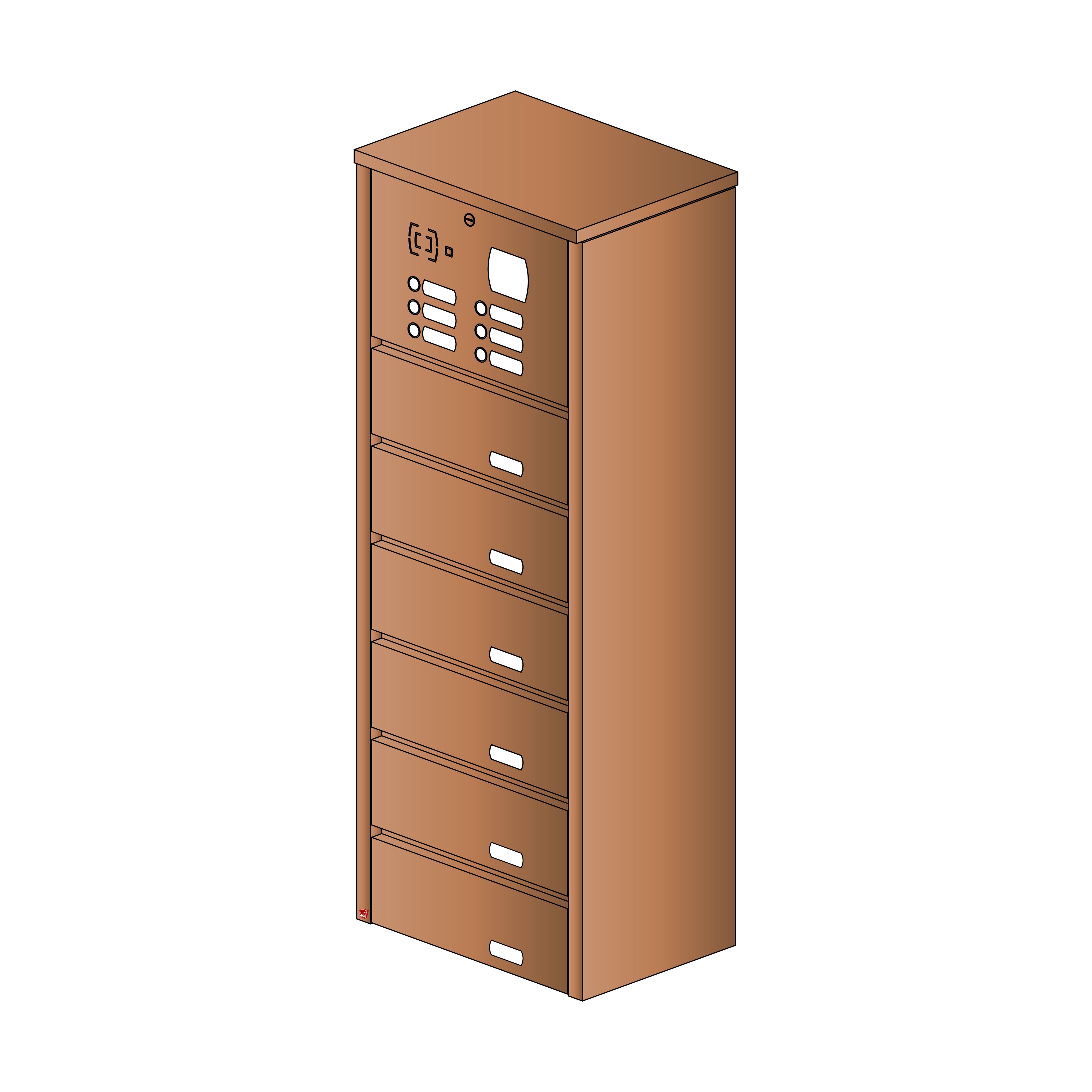 Briefkastenanlage 34.6