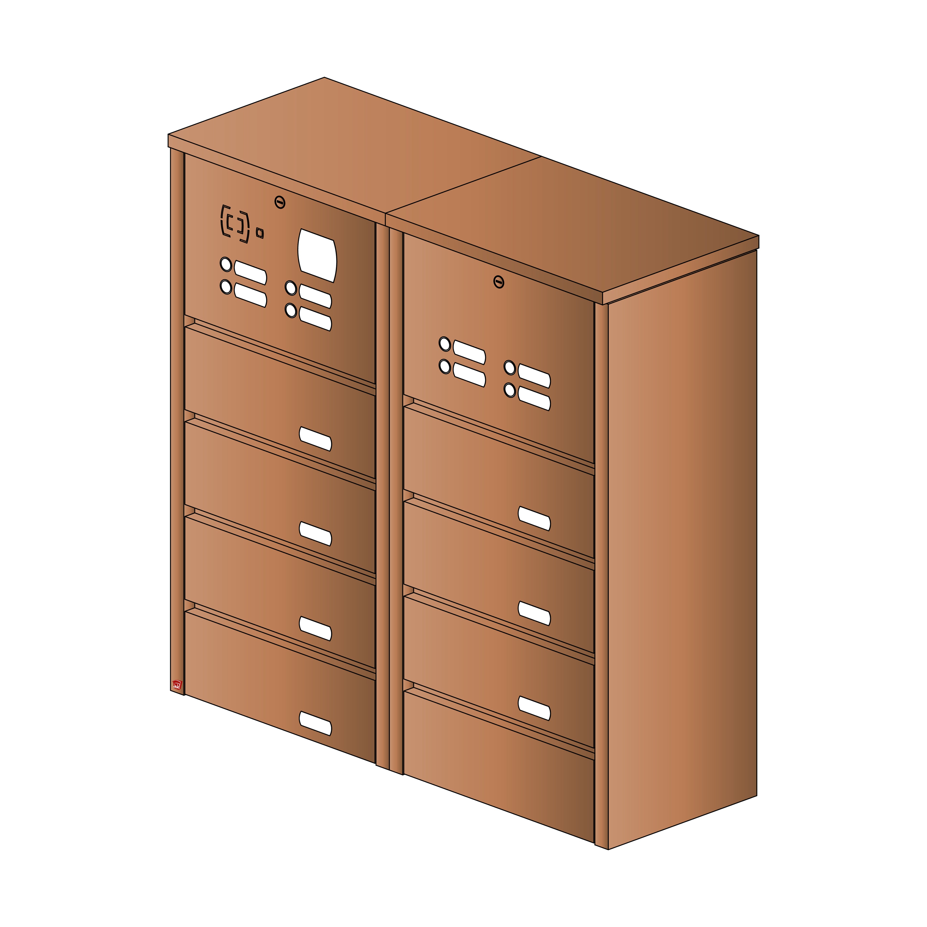 Briefkastenanlage 34.7