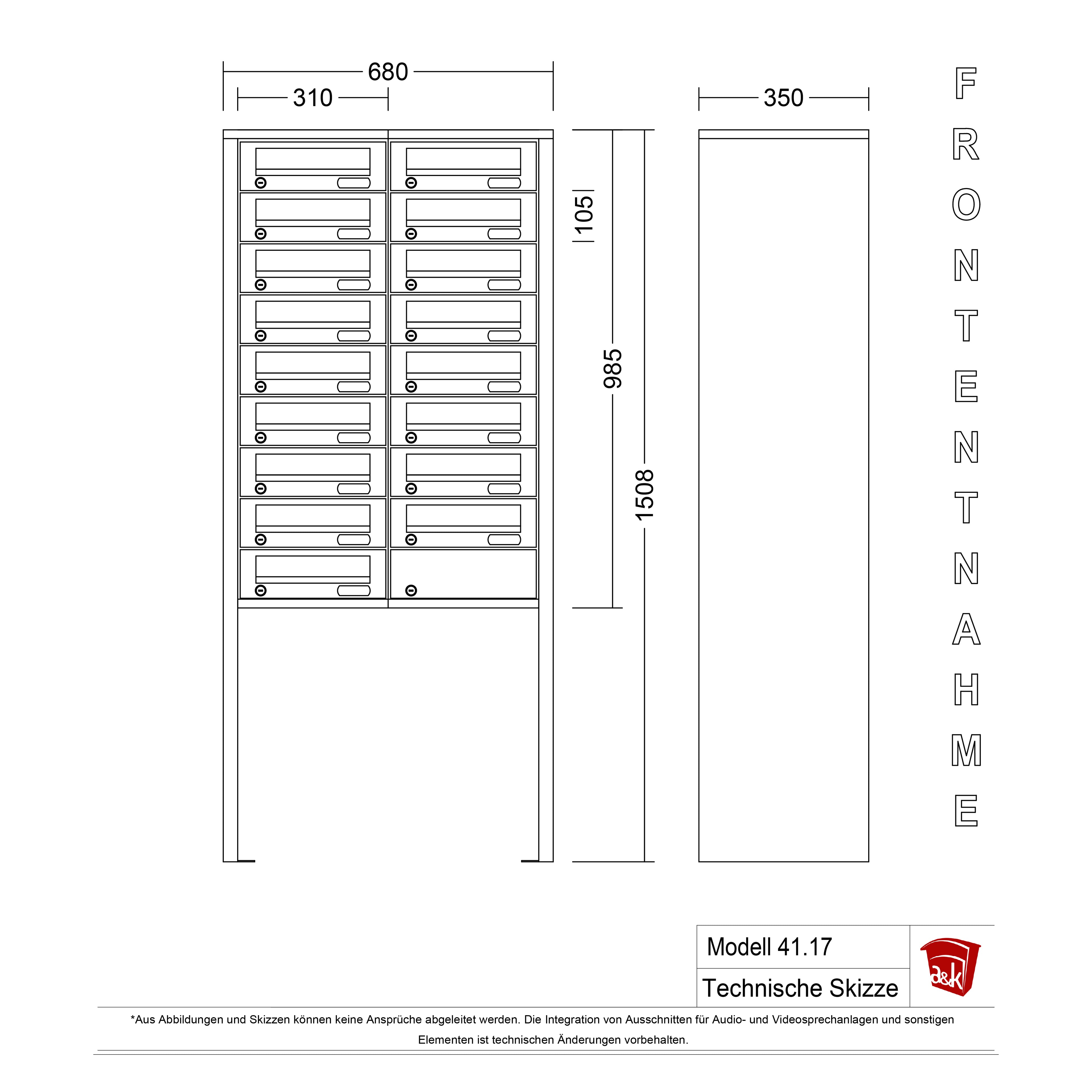 Standbriefkasten 41.17
