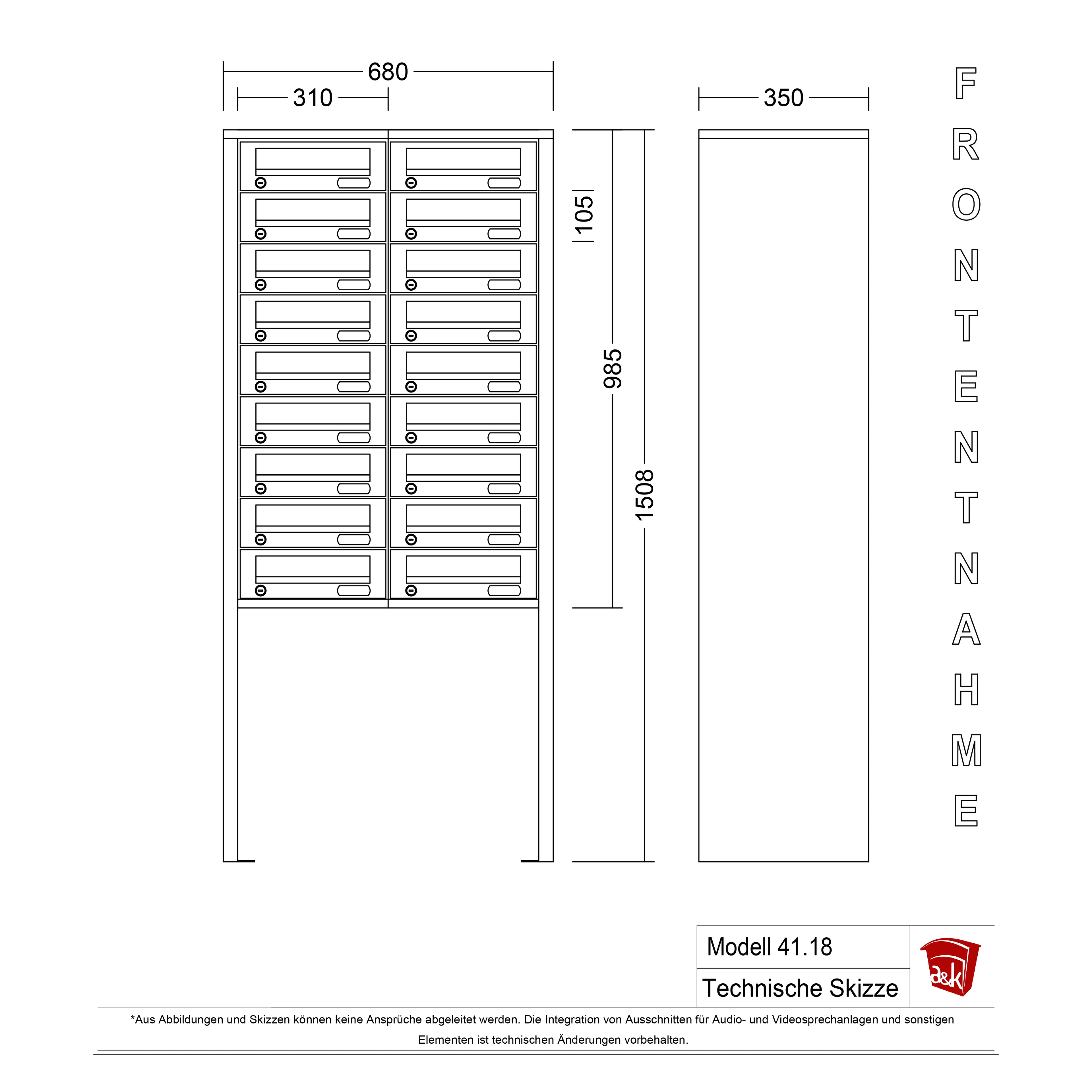 Standbriefkasten 41.18