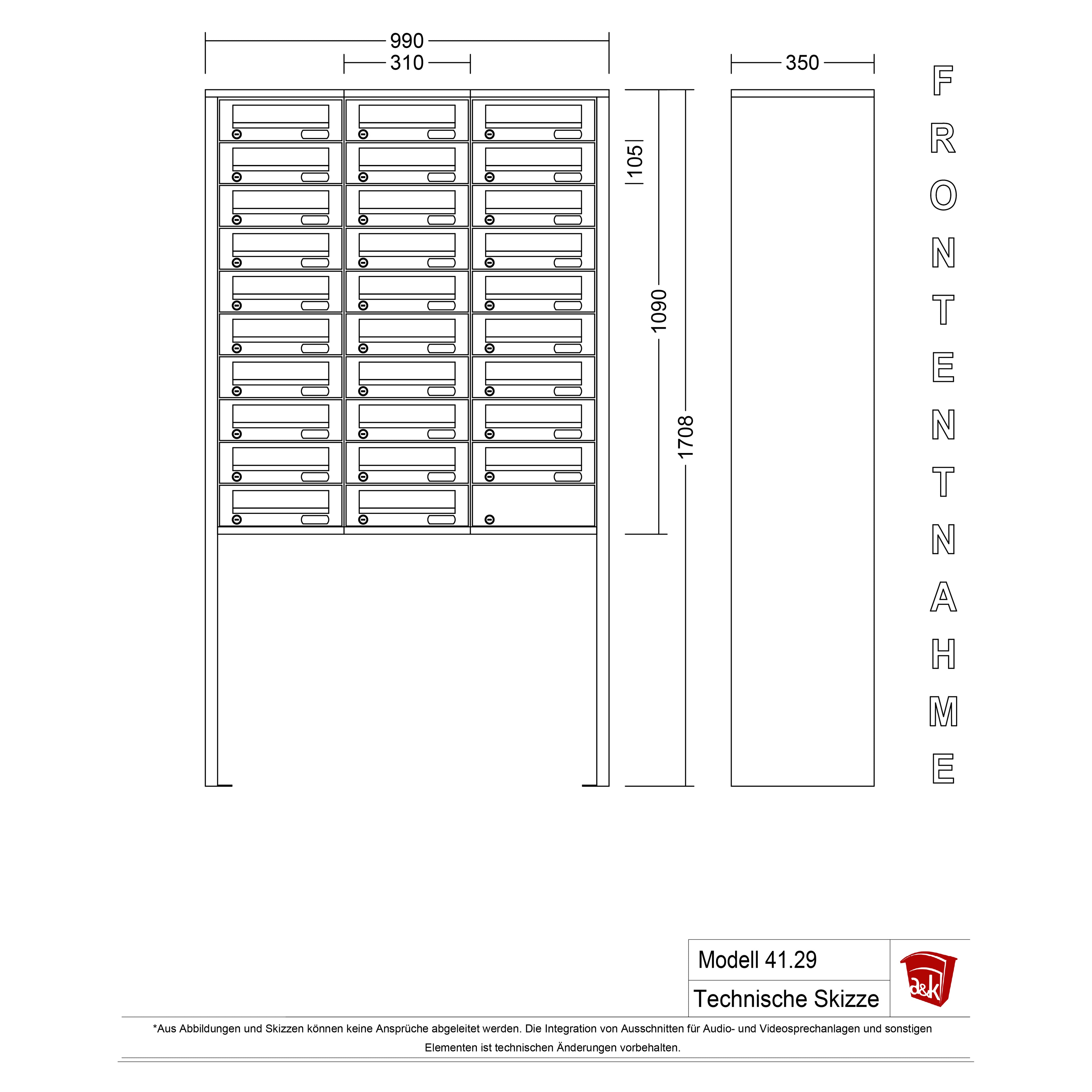 Standbriefkasten 41.29