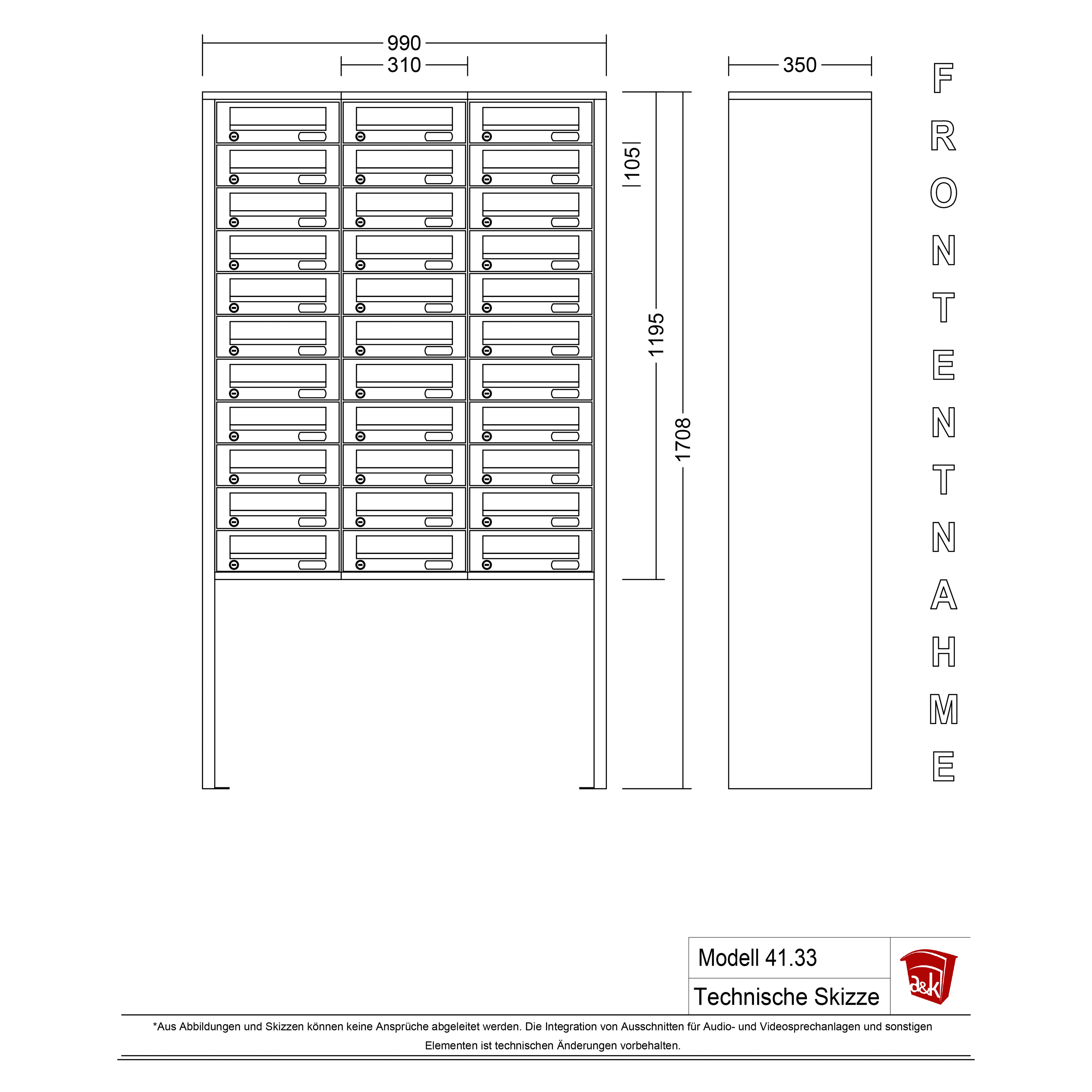 Standbriefkasten 41.33