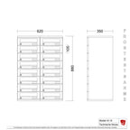 Briefkastenanlage 43.16