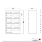 Briefkastenanlage 43.17