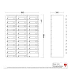 Briefkastenanlage 43.32
