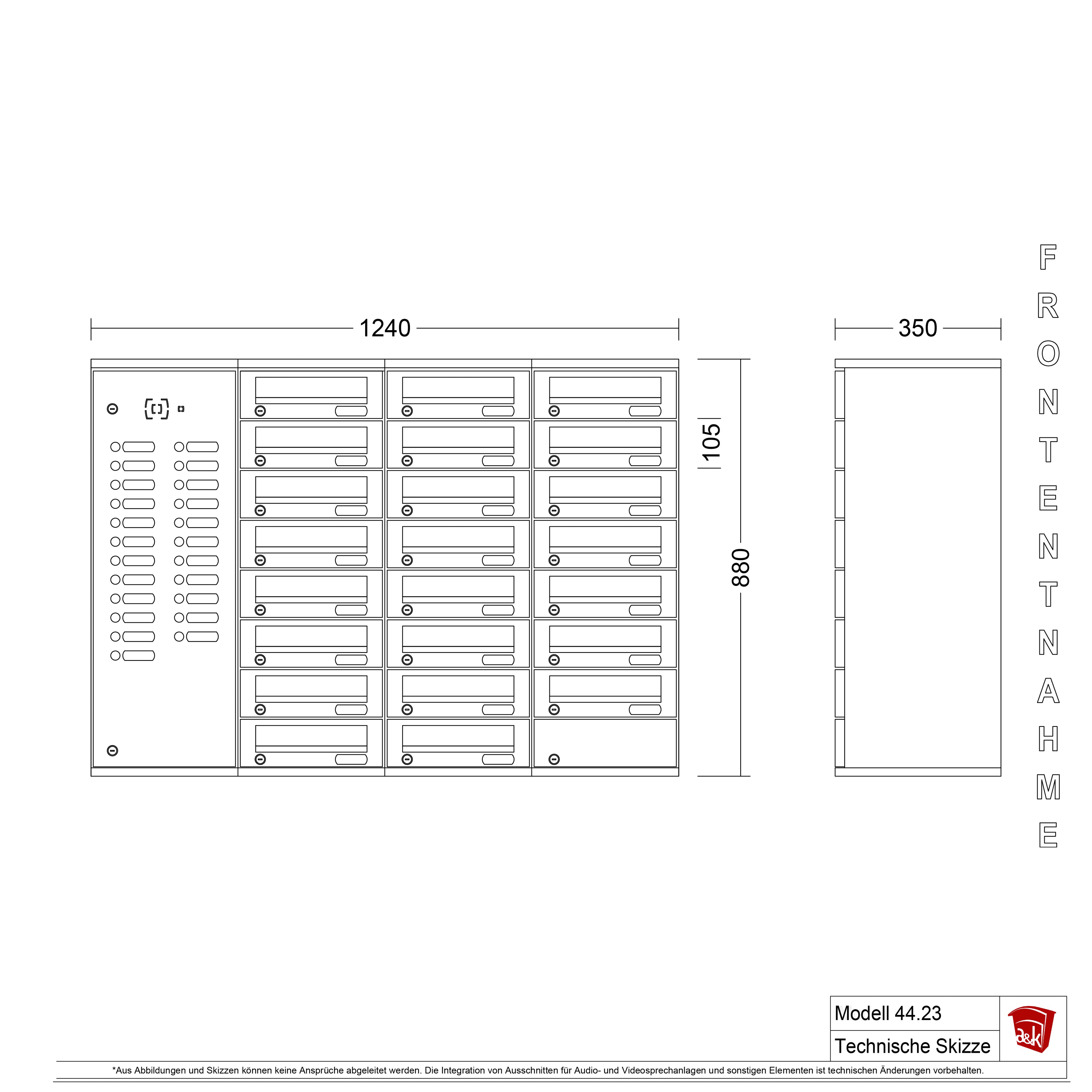 Briefkastenanlage 44.23