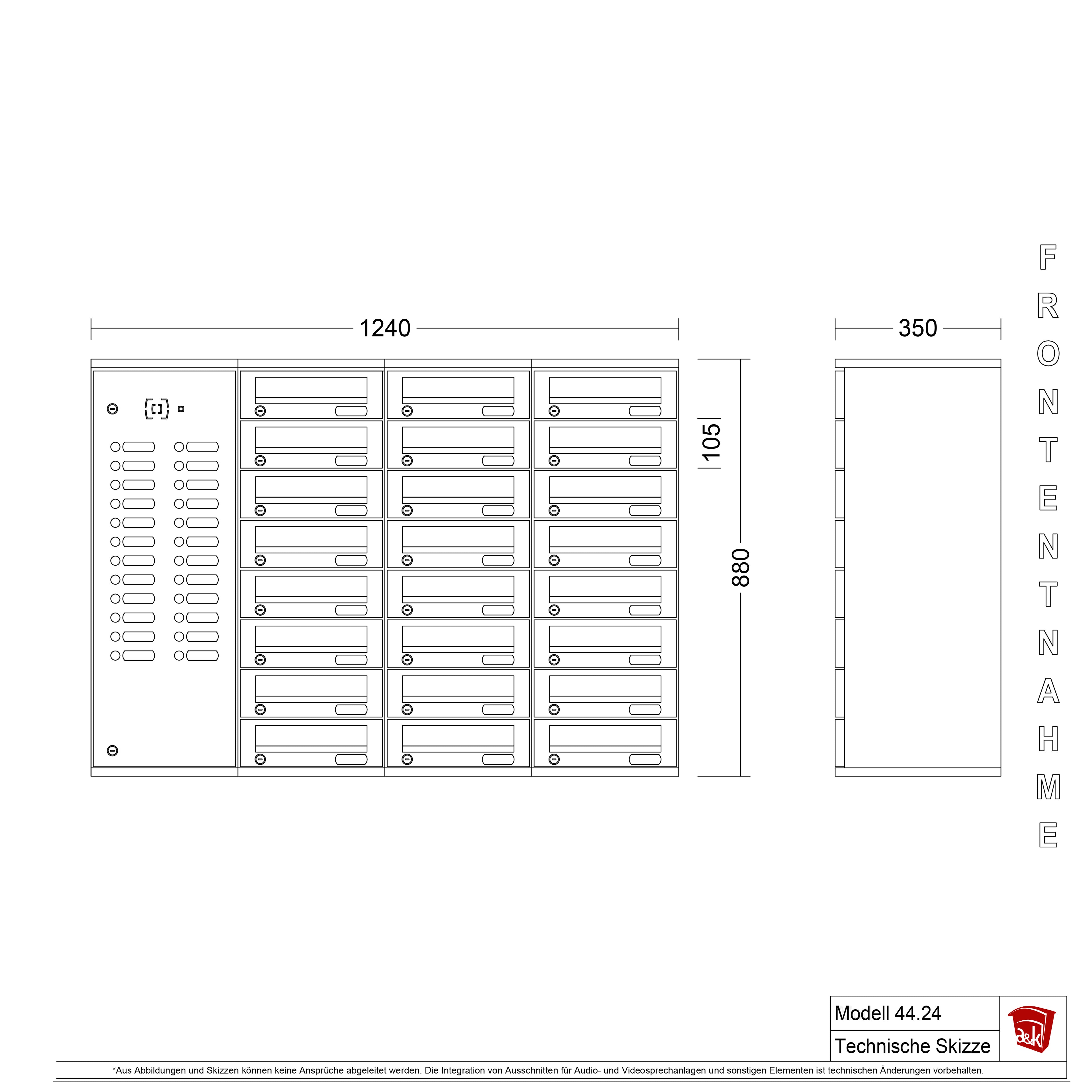 Briefkastenanlage 44.24