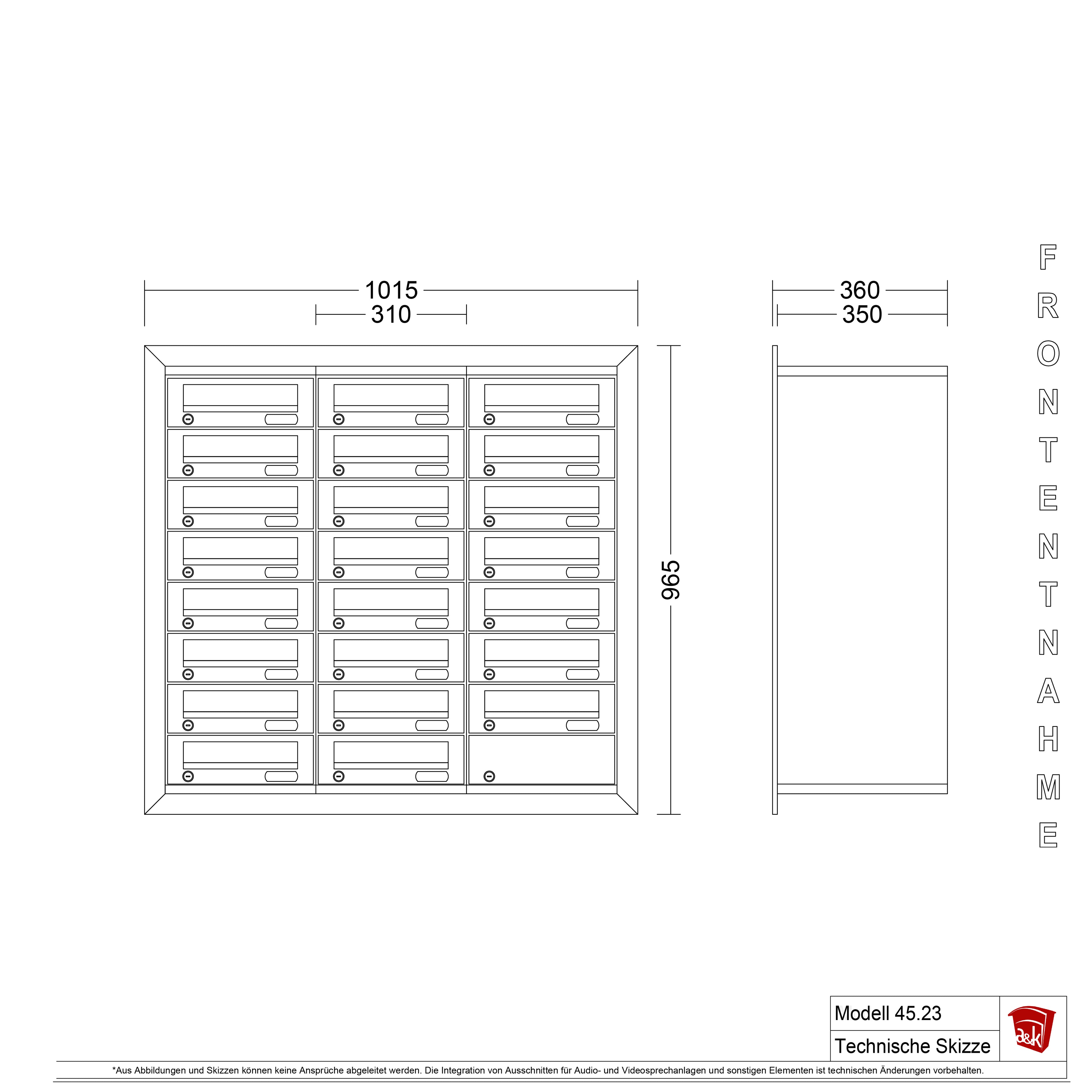 Mauerbriefkasten 45.23