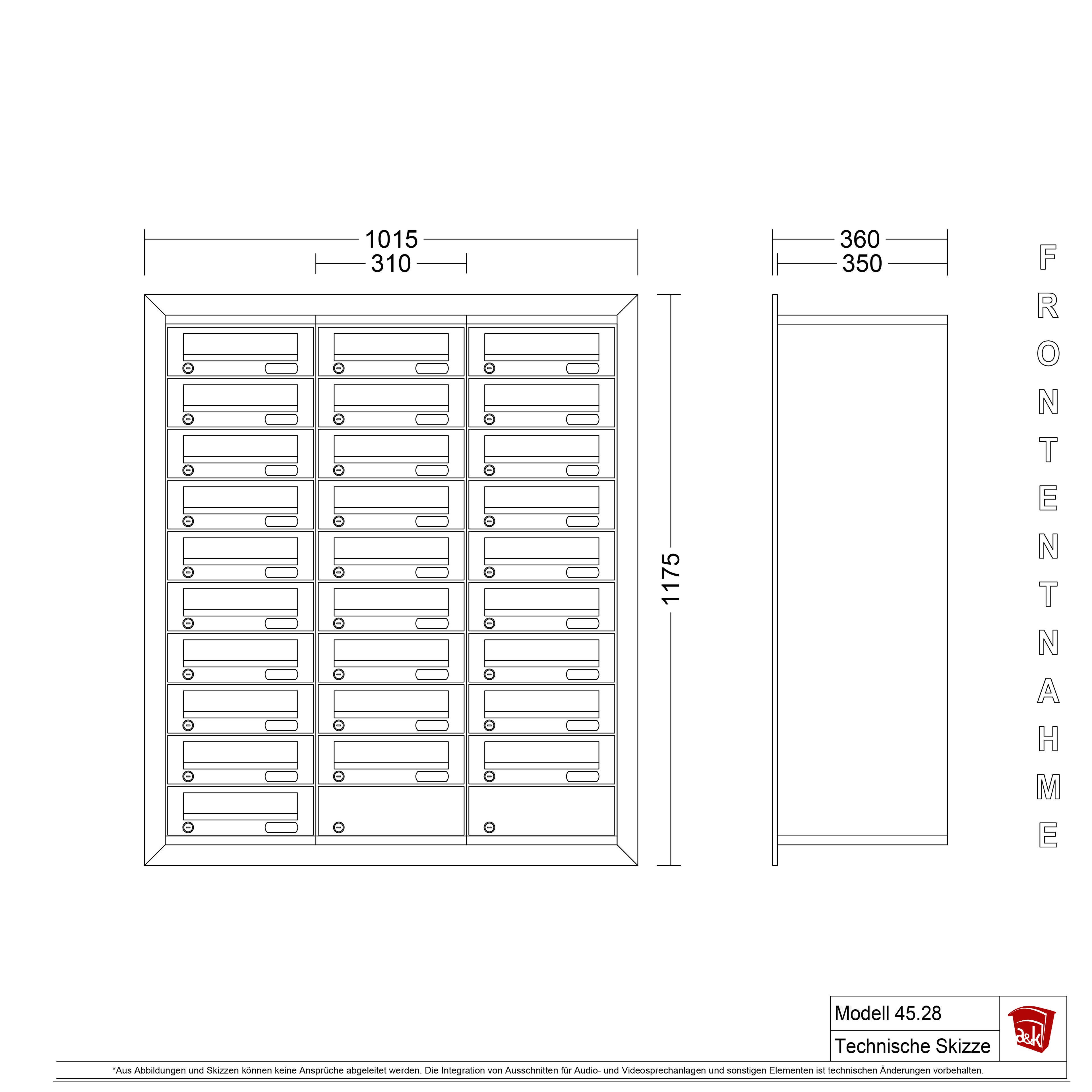 Mauerbriefkasten 45.28