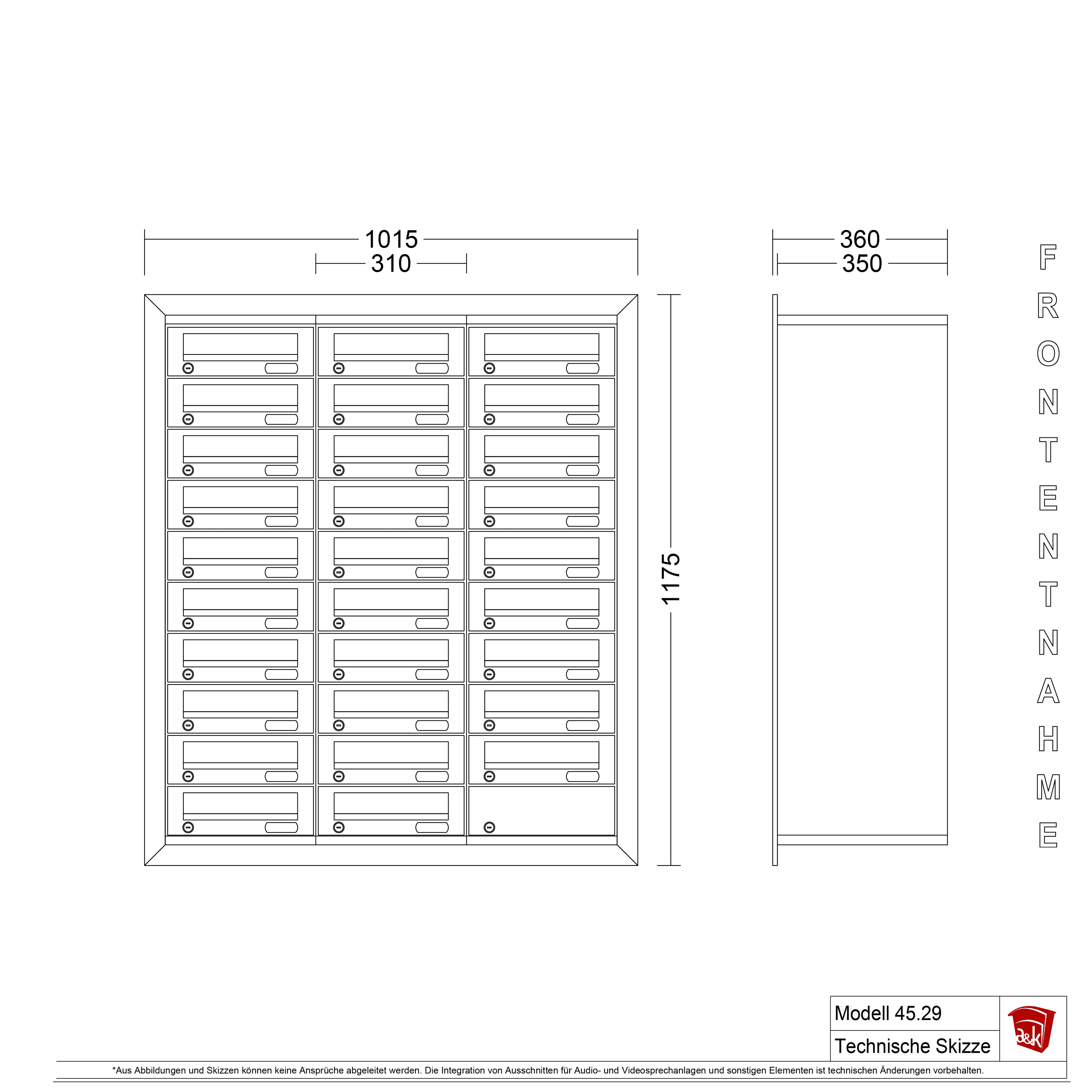 Mauerbriefkasten 45.29
