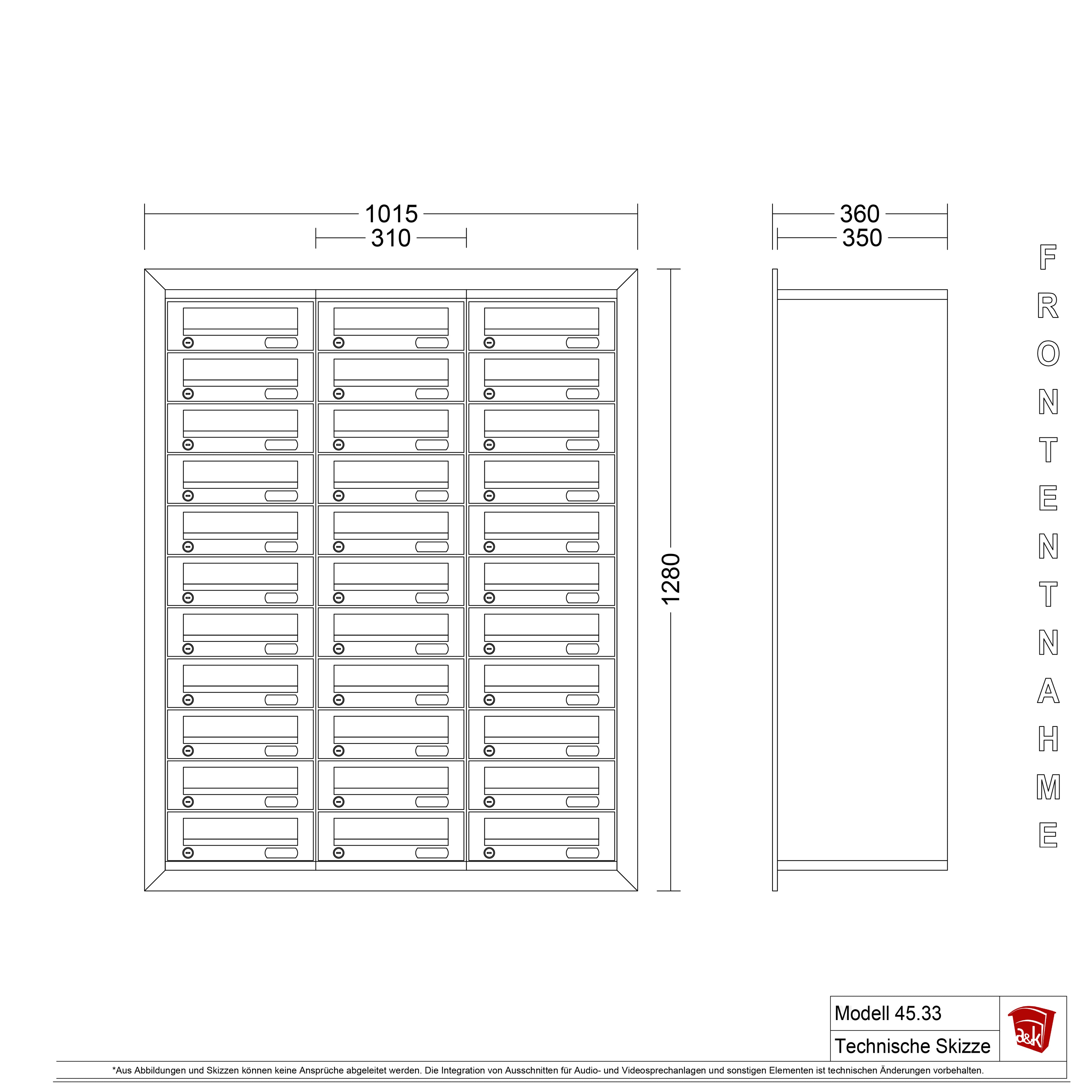 Mauerbriefkasten 45.33