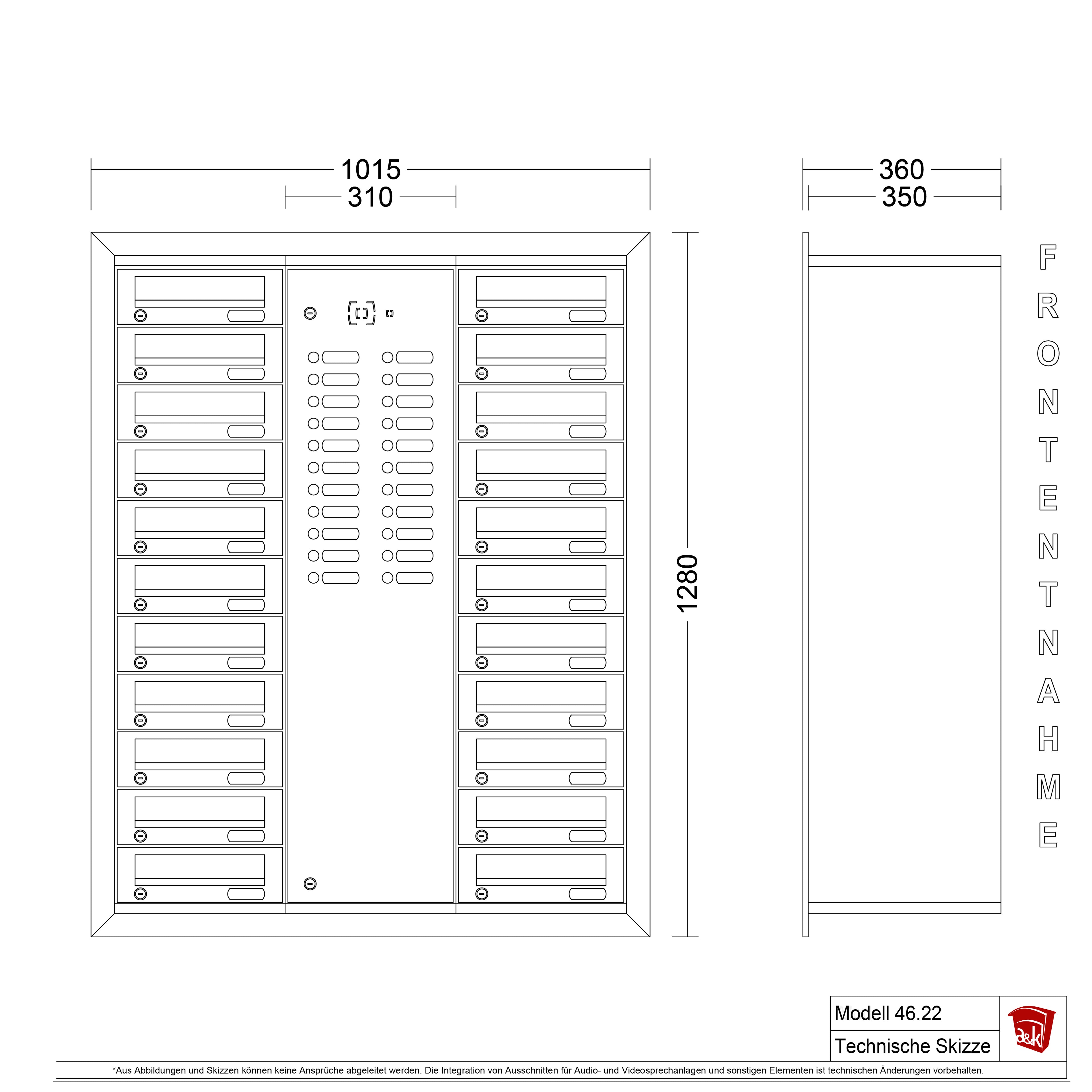 Mauerbriefkasten 46.22