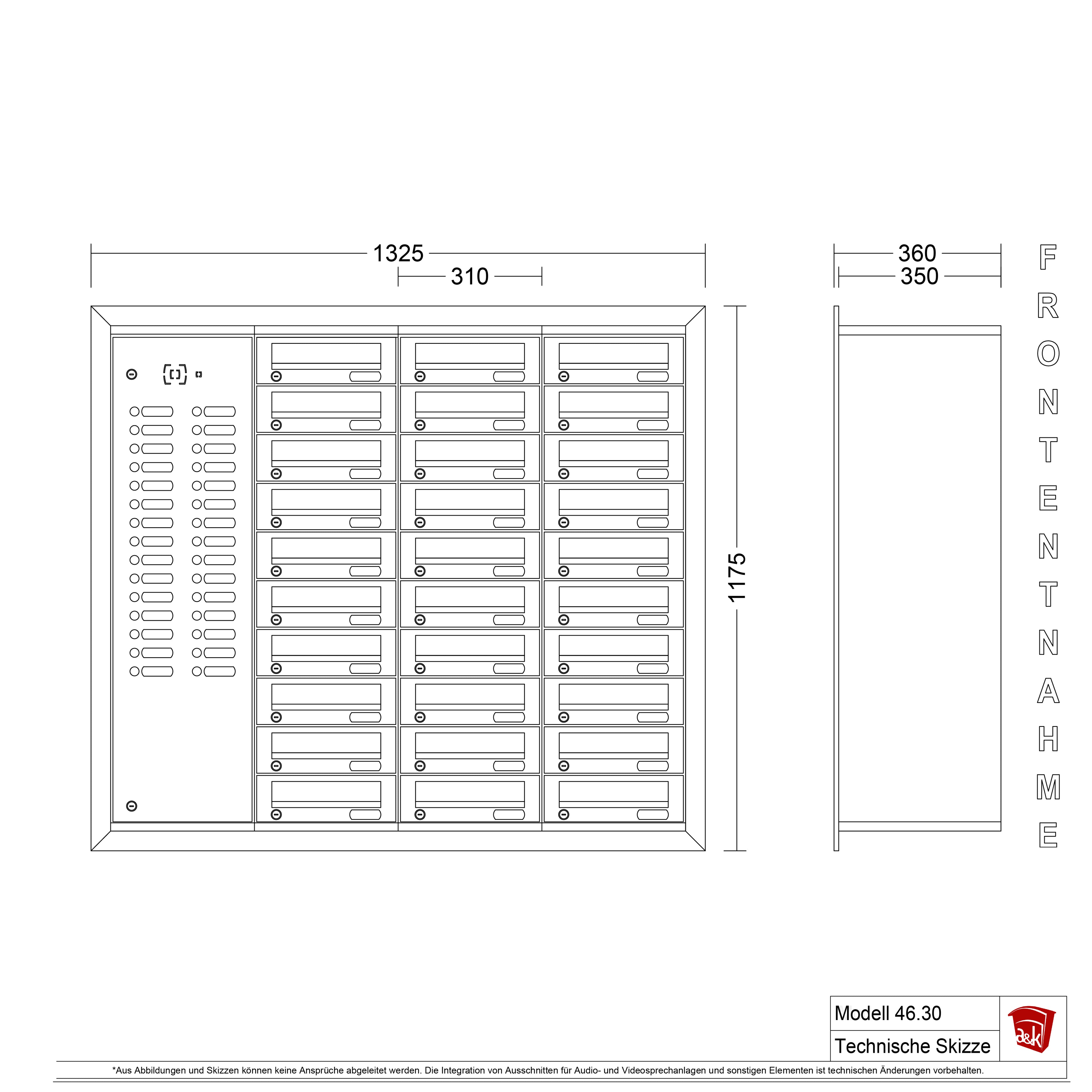 Mauerbriefkasten 46.30