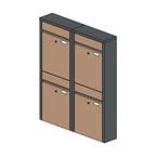 Briefkastenanlage 53.4Z Hochformat