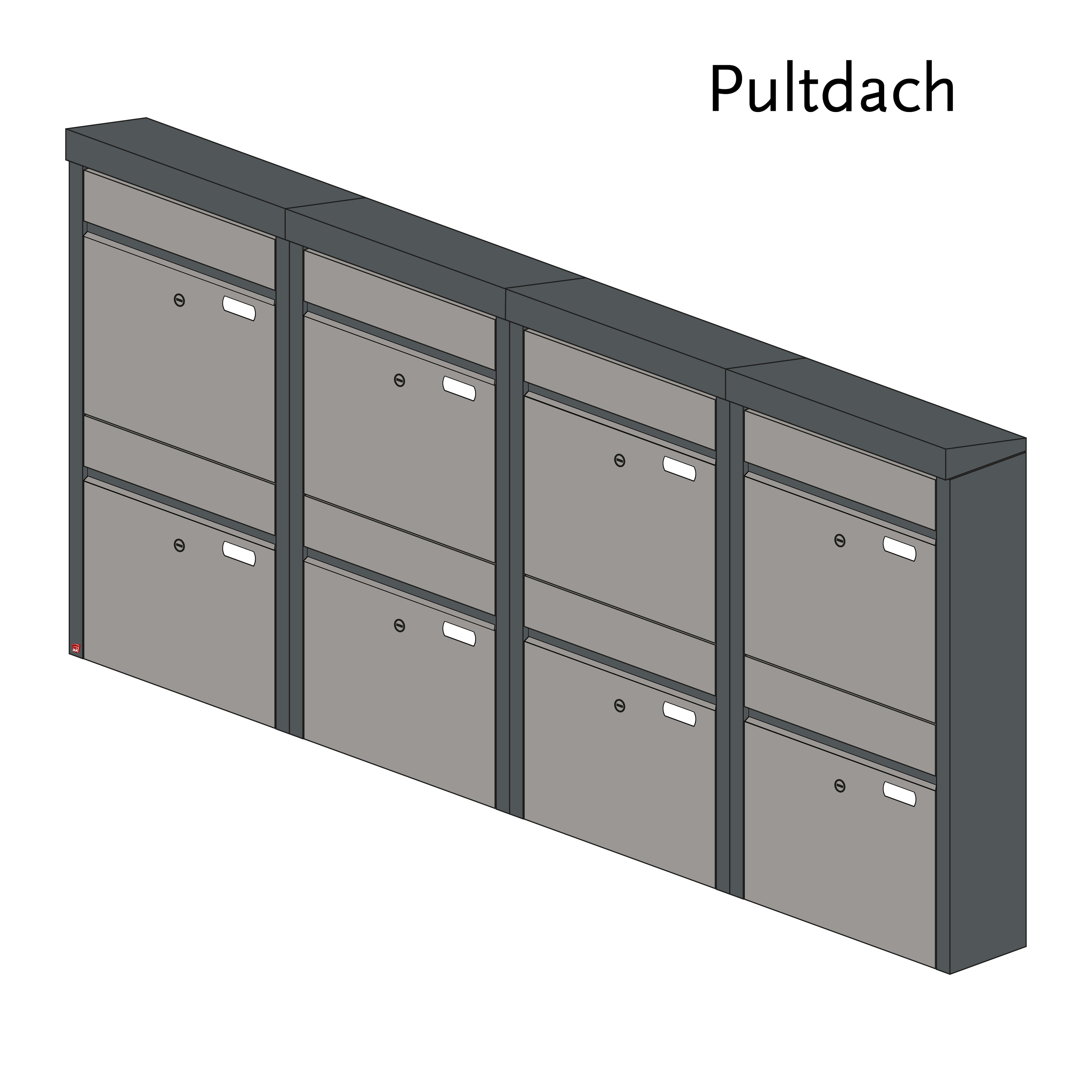 Briefkastenanlage 53.8Z Breitformat