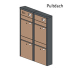 Briefkastenanlage 54.4Z Hochformat