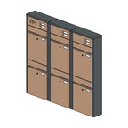 Briefkastenanlage 54.6Z Hochformat