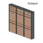 Briefkastenanlage 54.6Z Hochformat
