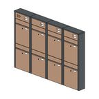 Briefkastenanlage 54.8Z Hochformat