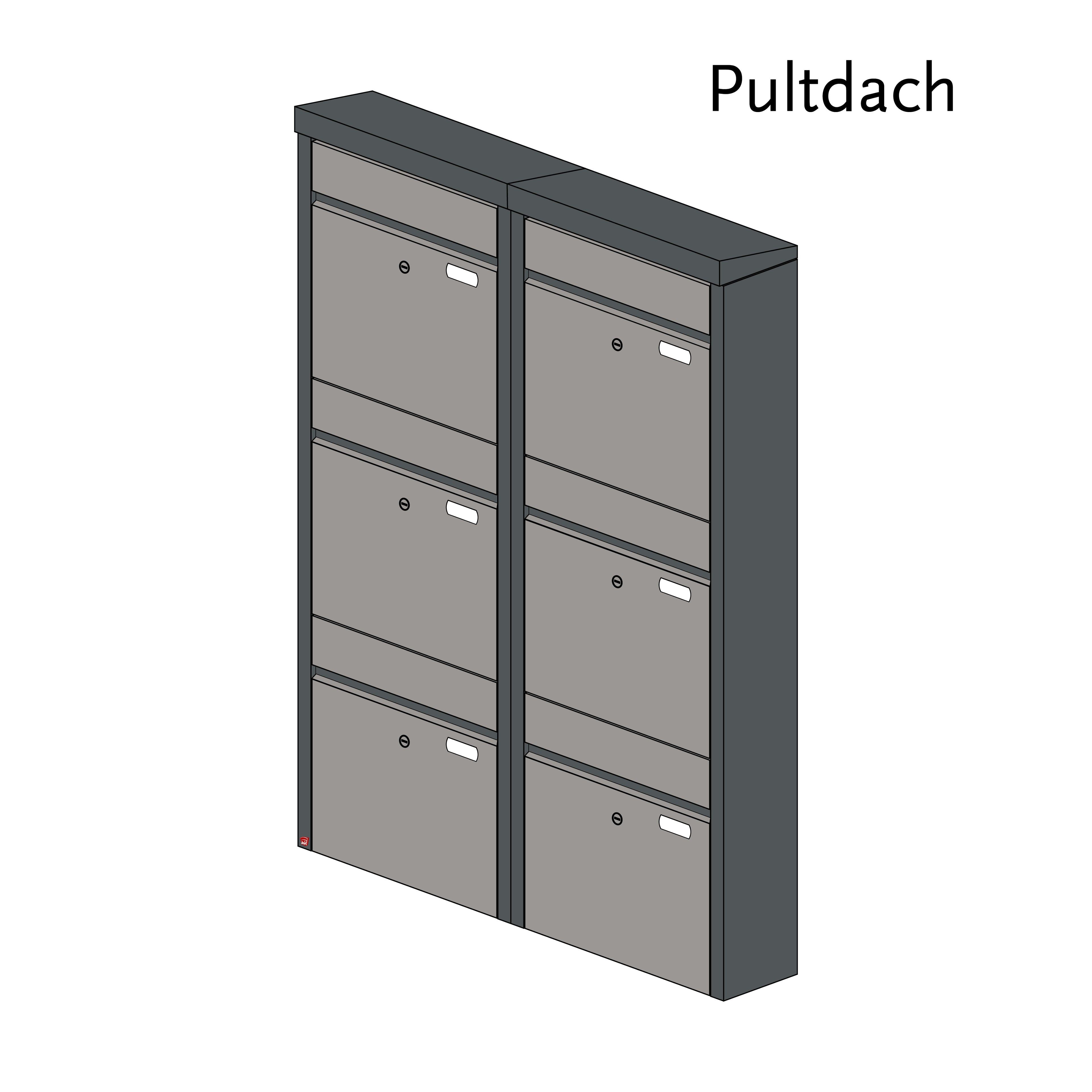 Briefkastenanlage 55.6Z Breitformat