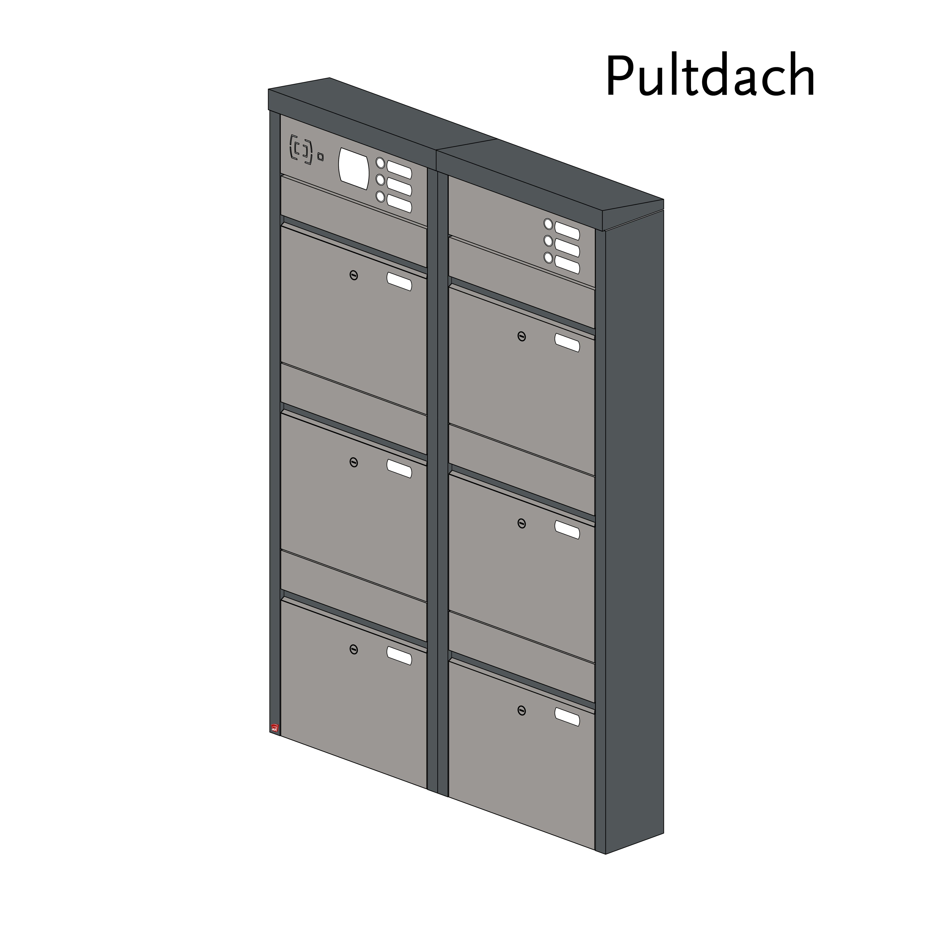 Briefkastenanlage 56.6Z Breitformat