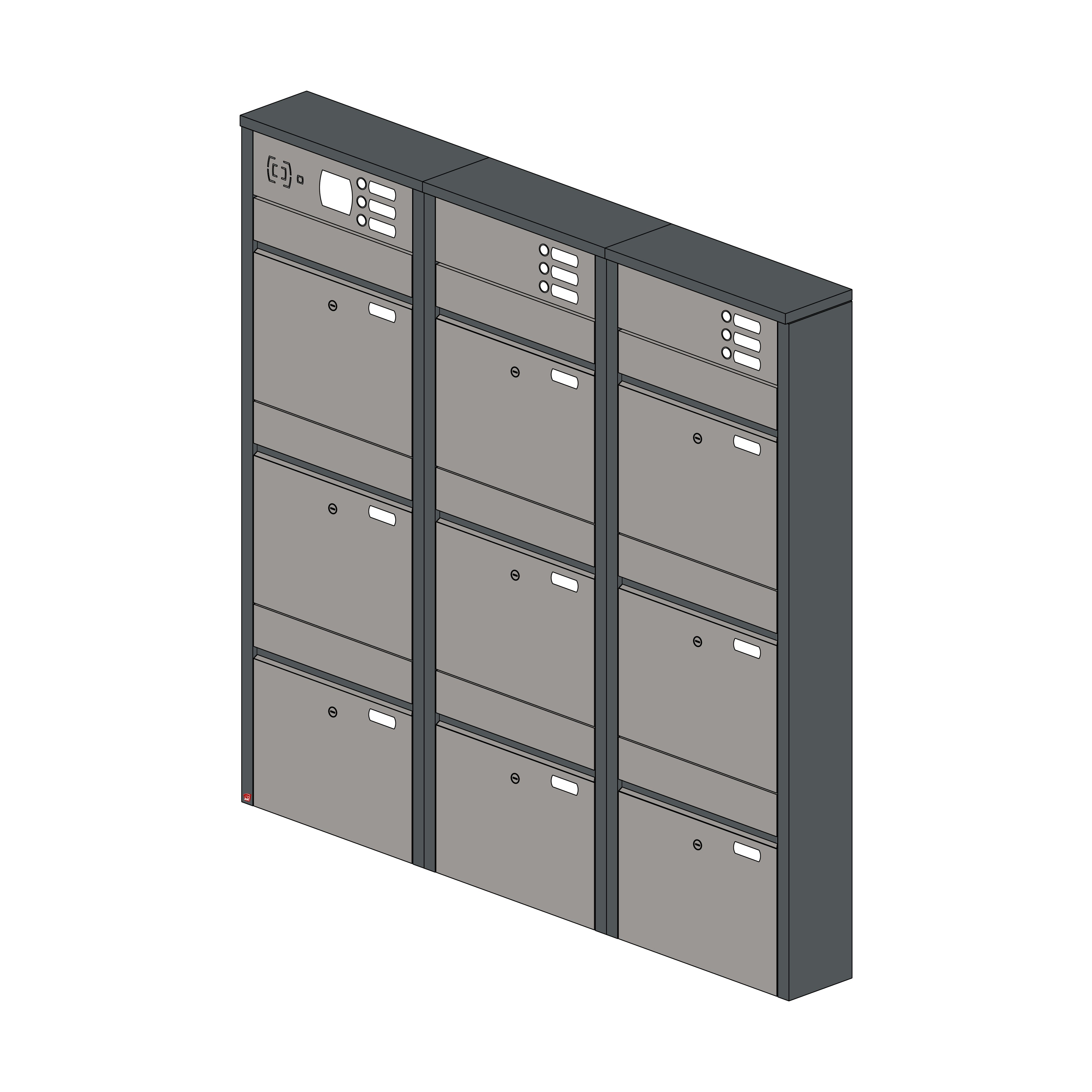 Briefkastenanlage 56.9Z Breitformat
