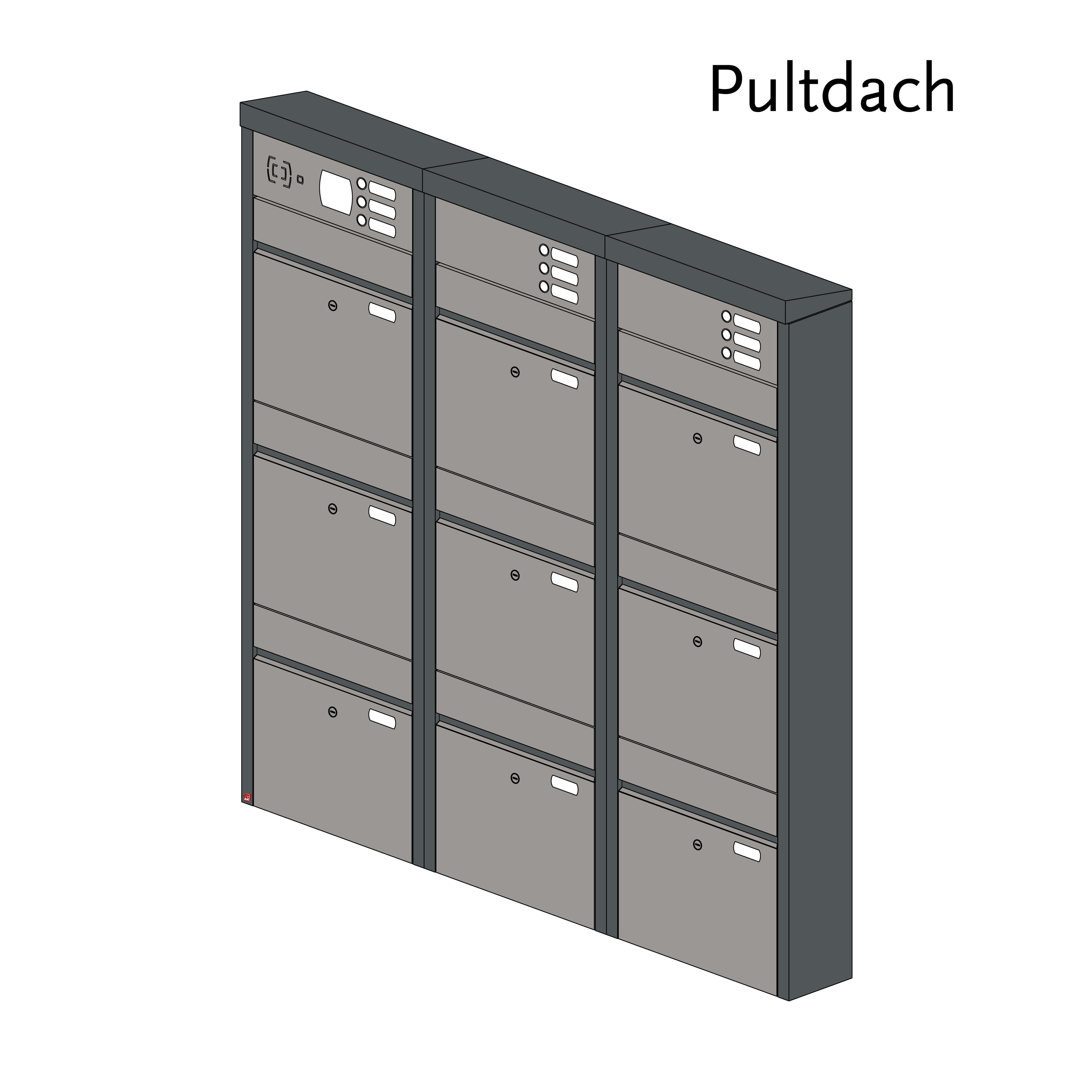 Briefkastenanlage 56.9Z Breitformat