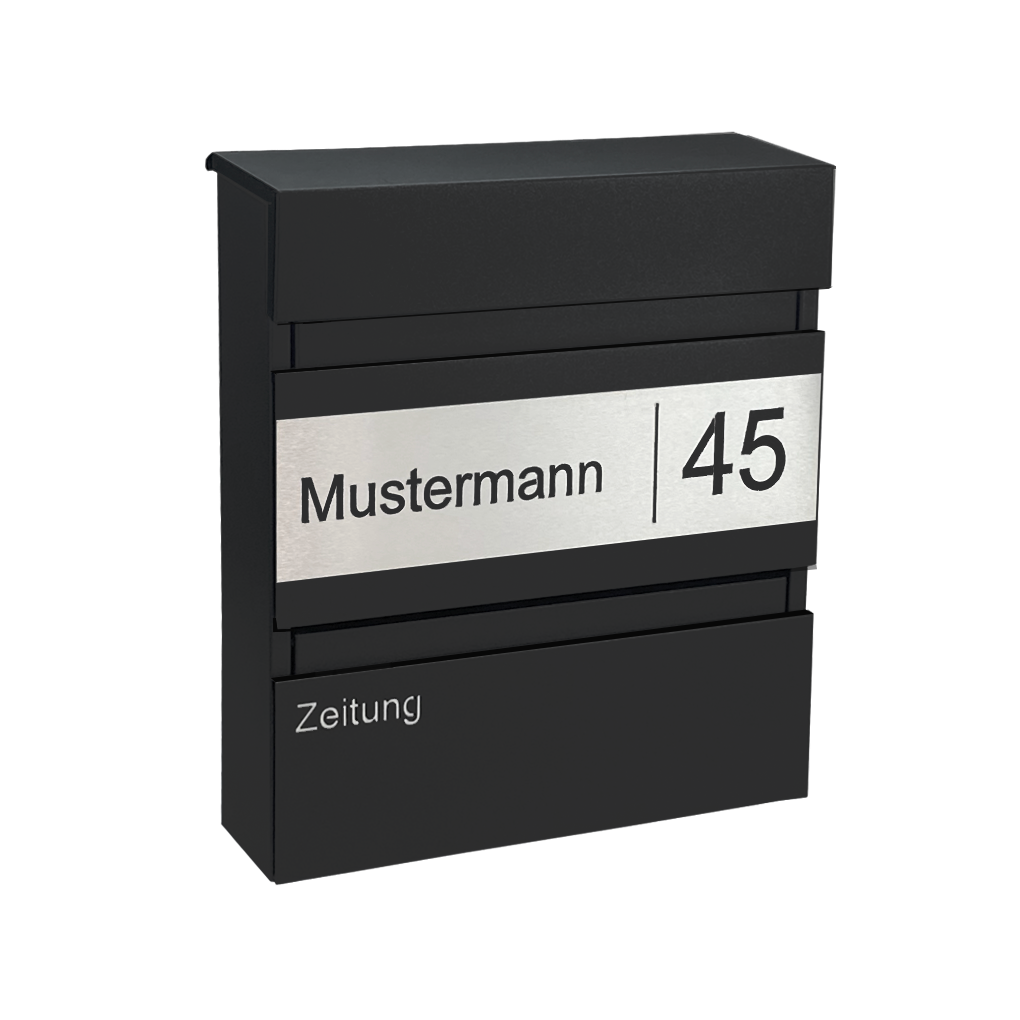 Briefkasten Bravo RAL 7016 Anthrazitgrau
