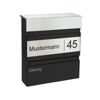 Briefkasten Bravo RAL 7016 Anthrazitgrau