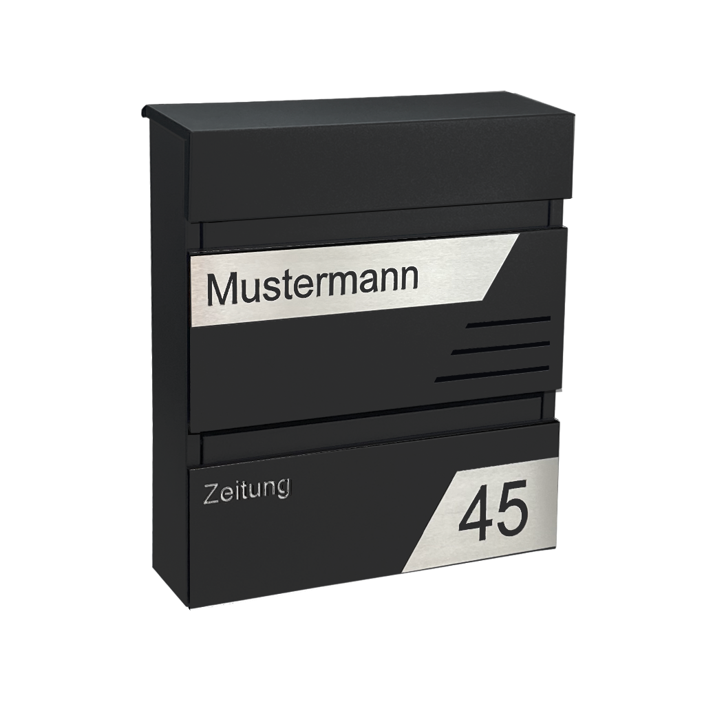 Briefkasten Foxtrott Anthrazitgrau