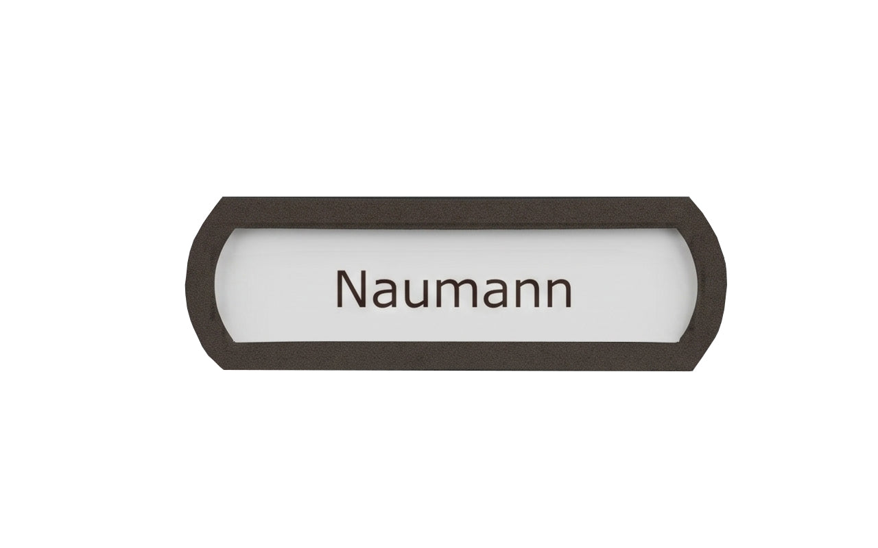 Beschriftung: 1 Namensschild