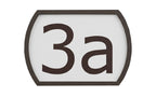 Beschriftung: 1 Hausnummernschild