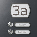 Beschriftung: 1 Namensschild