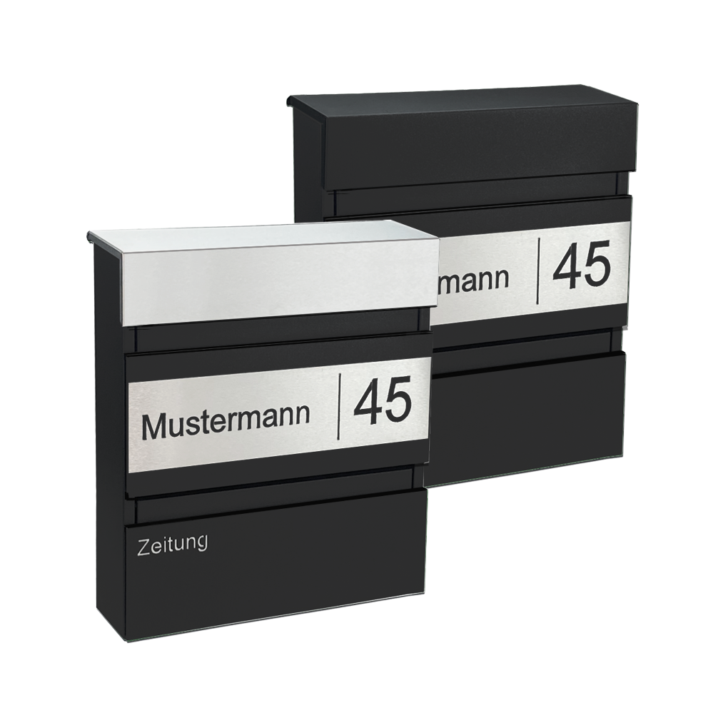 Briefkasten Bravo RAL 7016 Anthrazitgrau
