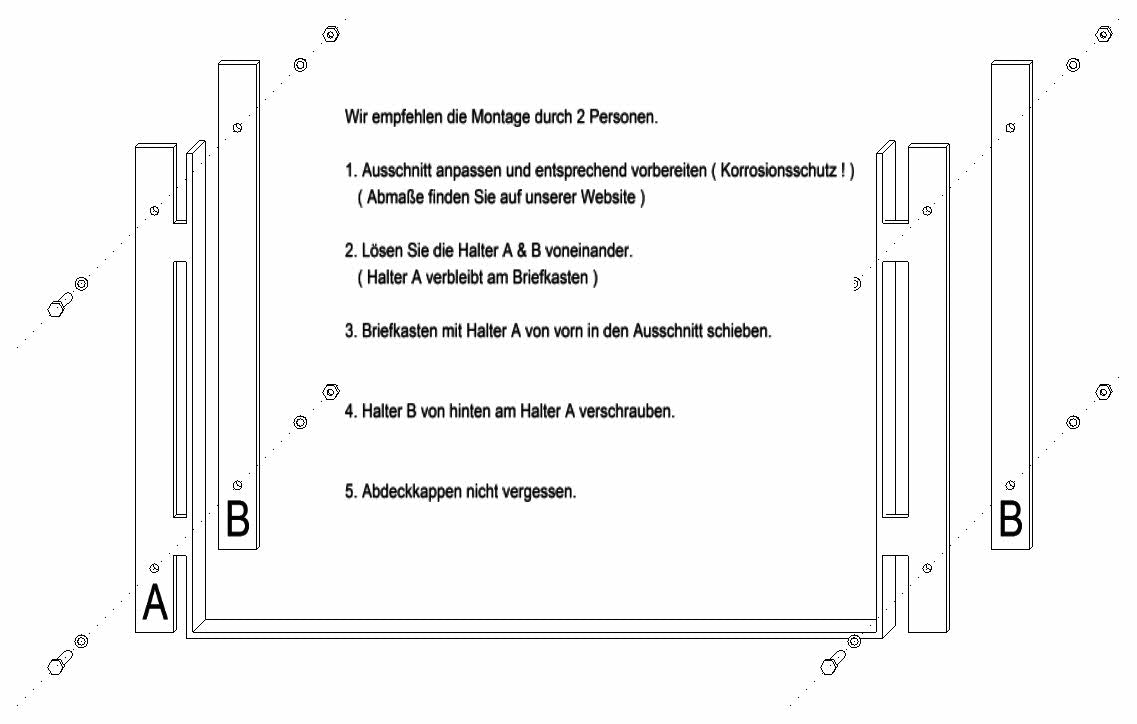 Halterung für Doppelstabmattenzaun